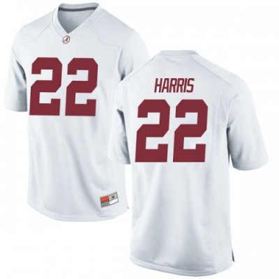 Men's Alabama Crimson Tide #22 Najee Harris White Replica NCAA College Football Jersey 2403CLQV2